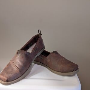 Women's Bob's Skechers Brown Memory Foam  Slip-On Shoes